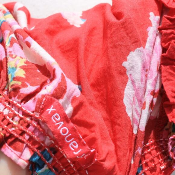 Terranova Women's Red Floral Blouse Size XS - Picture 11 of 11